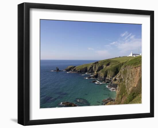 Lighthouse, Lizard Point, Cornwall, England, United Kingdom, Europe-Jeremy Lightfoot-Framed Photographic Print
