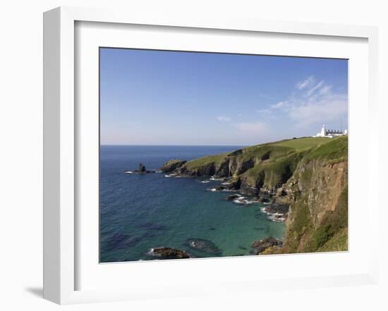 Lighthouse, Lizard Point, Cornwall, England, United Kingdom, Europe-Jeremy Lightfoot-Framed Photographic Print