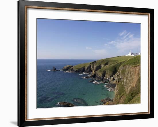 Lighthouse, Lizard Point, Cornwall, England, United Kingdom, Europe-Jeremy Lightfoot-Framed Photographic Print