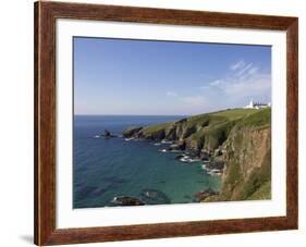 Lighthouse, Lizard Point, Cornwall, England, United Kingdom, Europe-Jeremy Lightfoot-Framed Photographic Print