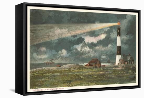 Lighthouse, Long Island, New York-null-Framed Stretched Canvas