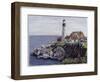 Lighthouse, Maine-Diantha York-ripley-Framed Giclee Print