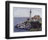 Lighthouse, Maine-Diantha York-ripley-Framed Giclee Print