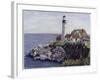 Lighthouse, Maine-Diantha York-ripley-Framed Giclee Print