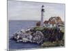 Lighthouse, Maine-Diantha York-ripley-Mounted Giclee Print