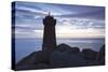 Lighthouse Meen Ruz, Ploumanach, Cote De Granit Rose, Cotes D'Armor, Brittany, France, Europe-Markus Lange-Stretched Canvas