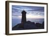 Lighthouse Meen Ruz, Ploumanach, Cote De Granit Rose, Cotes D'Armor, Brittany, France, Europe-Markus Lange-Framed Photographic Print