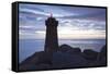 Lighthouse Meen Ruz, Ploumanach, Cote De Granit Rose, Cotes D'Armor, Brittany, France, Europe-Markus Lange-Framed Stretched Canvas