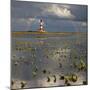 Lighthouse Meets Rainbow-Carsten Meyerdierks-Mounted Photographic Print