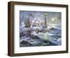 Lighthouse Merriment-Nicky Boehme-Framed Giclee Print