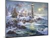 Lighthouse Merriment-Nicky Boehme-Mounted Giclee Print