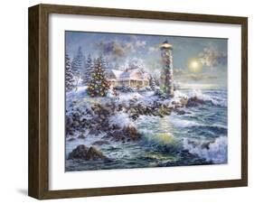 Lighthouse Merriment-Nicky Boehme-Framed Giclee Print