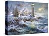 Lighthouse Merriment-Nicky Boehme-Stretched Canvas