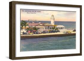 Lighthouse, Miami Beach, Florida-null-Framed Art Print