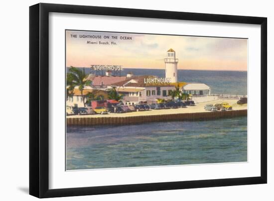 Lighthouse, Miami Beach, Florida-null-Framed Art Print
