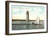 Lighthouse, Milwaukee, Wisconsin-null-Framed Art Print