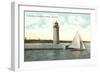 Lighthouse, Milwaukee, Wisconsin-null-Framed Art Print