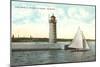 Lighthouse, Milwaukee, Wisconsin-null-Mounted Art Print