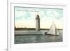 Lighthouse, Milwaukee, Wisconsin-null-Framed Premium Giclee Print