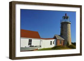 Lighthouse, Monhegan Island, Maine, USA-Michel Hersen-Framed Photographic Print