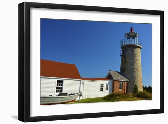 Lighthouse, Monhegan Island, Maine, USA-Michel Hersen-Framed Photographic Print