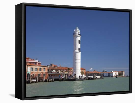 Lighthouse, Murano, Venice, UNESCO World Heritage Site, Veneto, Italy, Europe-Peter Barritt-Framed Stretched Canvas