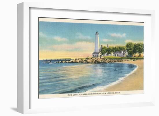 Lighthouse, New London Harbor, Connecticut-null-Framed Art Print