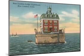 Lighthouse, New London Ledge, Connecticut-null-Mounted Art Print