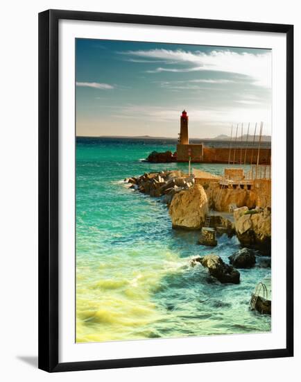 Lighthouse - Nice Port - France-Philippe Hugonnard-Framed Premium Photographic Print