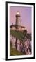 Lighthouse of AvilŽs, Bay of Biscay, Asturias, Spain-Rainer Mirau-Framed Photographic Print