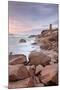 Lighthouse of Meen Ruz, Ploumanach, Cote De Granit Rose, Cotes D'Armor, Brittany, France, Europe-Markus Lange-Mounted Photographic Print