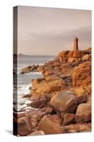 Lighthouse of Meen Ruz, Ploumanach, Cote De Granit Rose, Cotes D'Armor, Brittany, France, Europe-Markus Lange-Stretched Canvas