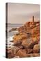 Lighthouse of Meen Ruz, Ploumanach, Cote De Granit Rose, Cotes D'Armor, Brittany, France, Europe-Markus Lange-Stretched Canvas