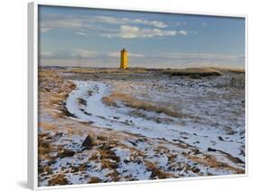 Lighthouse of Nes, Selvogur, South Iceland, Iceland-Rainer Mirau-Framed Photographic Print