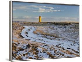 Lighthouse of Nes, Selvogur, South Iceland, Iceland-Rainer Mirau-Framed Photographic Print