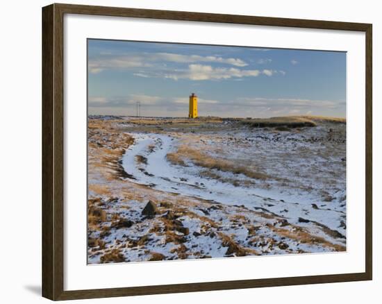 Lighthouse of Nes, Selvogur, South Iceland, Iceland-Rainer Mirau-Framed Photographic Print