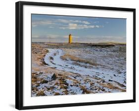 Lighthouse of Nes, Selvogur, South Iceland, Iceland-Rainer Mirau-Framed Photographic Print