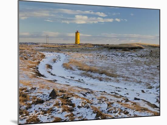 Lighthouse of Nes, Selvogur, South Iceland, Iceland-Rainer Mirau-Mounted Photographic Print