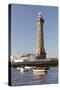 Lighthouse of Phare D'Eckmuhl, Penmarc'H, Finistere, Brittany, France, Europe-Markus Lange-Stretched Canvas