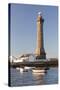 Lighthouse of Phare D'Eckmuhl, Penmarc'H, Finistere, Brittany, France, Europe-Markus Lange-Stretched Canvas