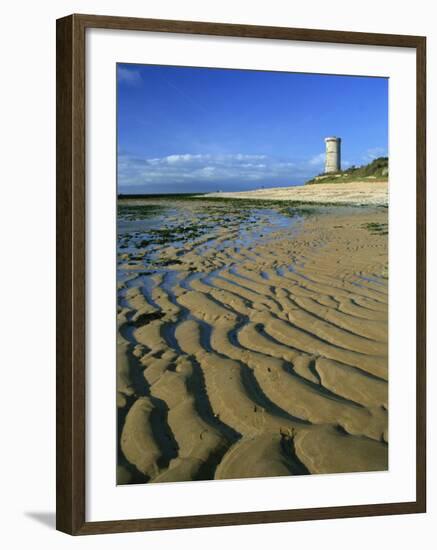 Lighthouse of Phare Des Baleines, Ile De Re, Charente-Maritime, Poitou-Charentes, France, Europe-David Hughes-Framed Photographic Print