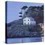 Lighthouse of Port De S—ller, Majorca, Spain-Rainer Mirau-Stretched Canvas