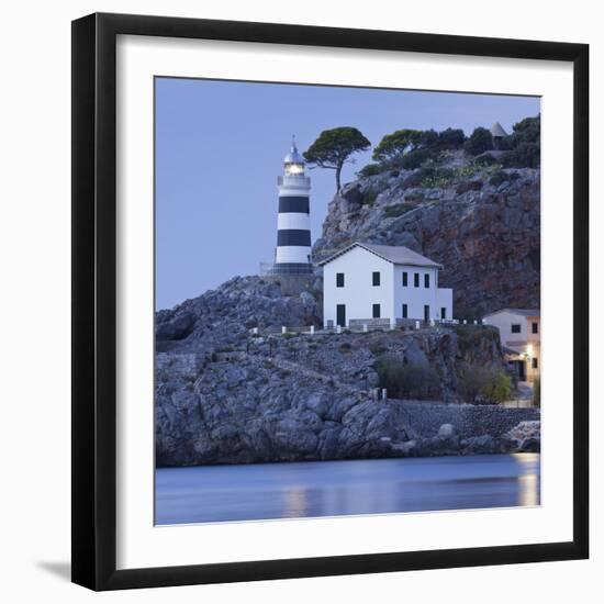 Lighthouse of Port De S—ller, Majorca, Spain-Rainer Mirau-Framed Photographic Print