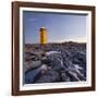 Lighthouse of Stafnes, Reykjanes (Headland), Iceland-Rainer Mirau-Framed Photographic Print