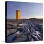 Lighthouse of Stafnes, Reykjanes (Headland), Iceland-Rainer Mirau-Stretched Canvas