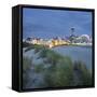 Lighthouse of WarnemŸnde, Dunes, Mecklenburg-Western Pomerania, Germany-Rainer Mirau-Framed Stretched Canvas