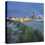 Lighthouse of WarnemŸnde, Dunes, Mecklenburg-Western Pomerania, Germany-Rainer Mirau-Stretched Canvas