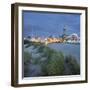 Lighthouse of WarnemŸnde, Dunes, Mecklenburg-Western Pomerania, Germany-Rainer Mirau-Framed Photographic Print