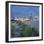 Lighthouse of WarnemŸnde, Dunes, Mecklenburg-Western Pomerania, Germany-Rainer Mirau-Framed Photographic Print