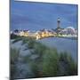 Lighthouse of WarnemŸnde, Dunes, Mecklenburg-Western Pomerania, Germany-Rainer Mirau-Mounted Photographic Print